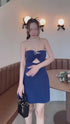 SIRINNN Sleeveless Hollow Out Mini Dresses